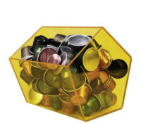 Custom acrylic pentagon coffee pod storage box BFD-502 Custom acrylic pentagon coffee pod storage box