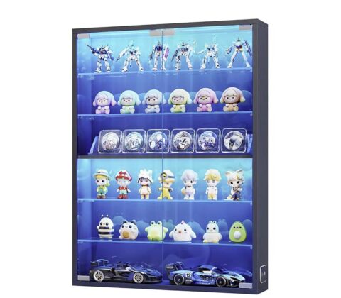 Custom acrylic wall multi tiers LED display box