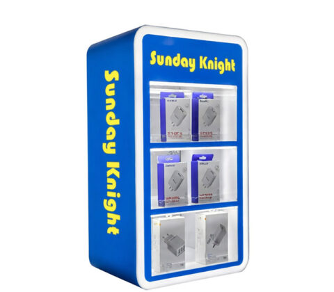 Custom acrylic retail shop LED display cabinet
