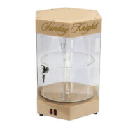 Custom hexagon acrylic retail shop rotating LED display cabinet BLD-199 Custom hexagon acrylic retail shop rotating LED display cabinet