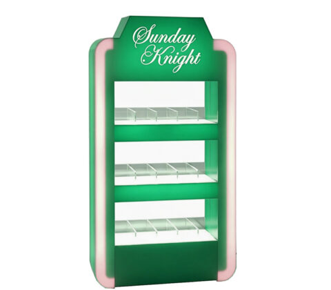 Custom acrylic electronic products LED display cabinet