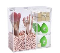 Custom plexiglass skincare beauty organizer box BMB-359 Custom plexiglass skincare beauty organizer box