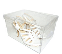 Custom acrylic luxury sandals storage box BSB-068 Custom acrylic luxury sandals storage box