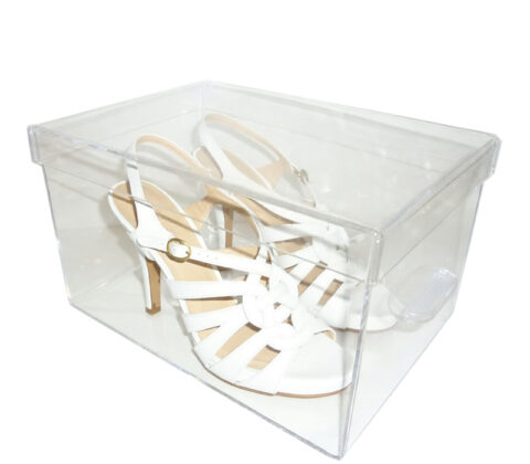 Custom acrylic luxury sandals storage box