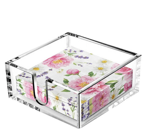 Custom acrylic hotel napkin holder box
