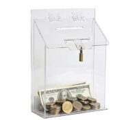 Custom acrylic wall bartender restaurants tips jar BDB-448 Custom acrylic wall bartender restaurants tips jar