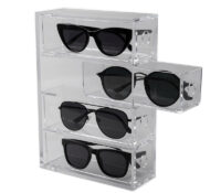 Custom acrylic sunglasses drawers box BDC-2534 Custom acrylic sunglasses drawers box