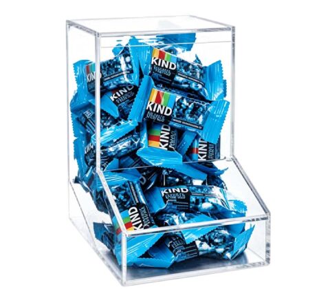Custom acrylic hanging candy dispenser