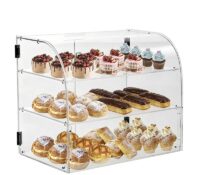 Custom acrylic 3 tiers dessert pastry display case BFD-510 Custom acrylic 3 tiers dessert pastry display case