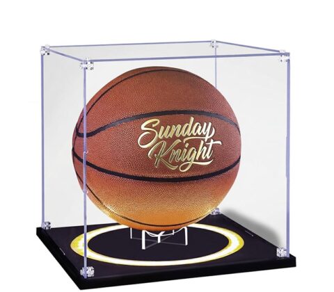 Custom acrylic basketball illuminated showcase