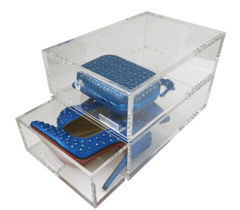 Custom acrylic shoe drawers storage box