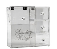 Custom acrylic storage box with drawers BSC-271 Custom acrylic storage box with drawers