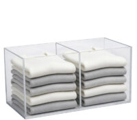 Custom acrylic clothes organizer container BSC-277 Custom acrylic clothes organizer container