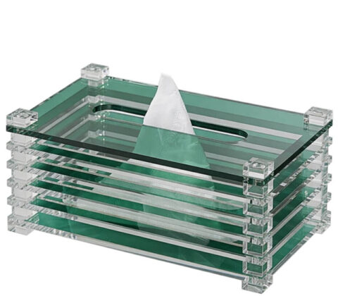 Custom acrylic high end napkin holder box