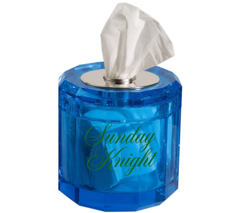 Custom acrylic cafes facial tissue holder box