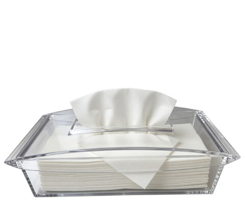 Custom plexiglass facial tissue holder box