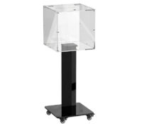 Custom plexiglass election box with stand & wheels BBS-928 Custom plexiglass election box with stand & wheels