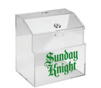 Custom plexiglass locking vote box BBS-932 Custom plexiglass locking vote box