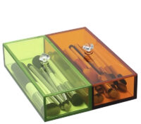 Custom plexiglass makeup brushes storage box BMB-365 Custom plexiglass makeup brushes storage box