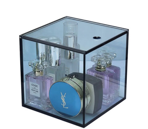 Custom plexiglass skincare perfume storage box