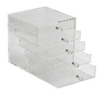 Custom plexiglass skincare makeup 5 drawers organizer BMB-369 Custom plexiglass skincare makeup 5 drawers organizer