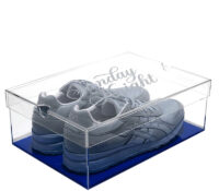 Custom hexagon plexiglass sports shoes storage box BSB-082 Custom hexagon plexiglass sports shoes storage box
