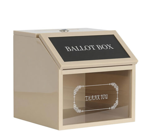 Custom acrylic ballot proposal box
