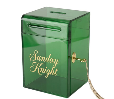 Custom acrylic voting proposal box