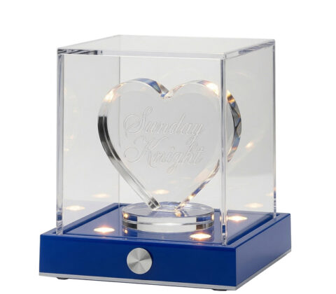 Custom acrylic lighted trophy awards display case