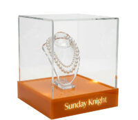 Custom acrylic necklace illuminated display box BLD-218 Custom acrylic necklace illuminated display box