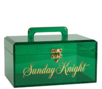 Custom acrylic skincare makeup box with carrying handle BMB-376 Custom acrylic skincare makeup box with carrying handle
