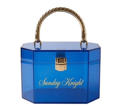 Custom acrylic skincare makeup box with carrying handle