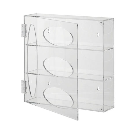 Custom acrylic wall ziplock bag organizer box
