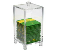 Custom acrylic teabag dispenser box with lid BSC-289 Custom acrylic teabag dispenser box with lid