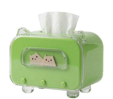 Custom acrylic cartoon cats napkin holder box