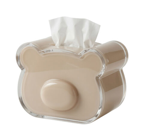 Custom acrylic accent facial tissue holder box