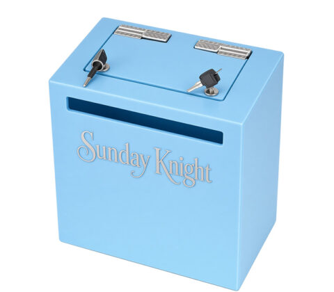 Custom acrylic 2 locks ballot polling box
