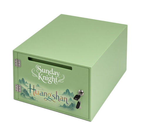Custom acrylic ballot voting box with lock