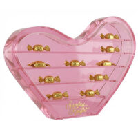 Custom acrylic multi tiers love heart type candy display case BFD-525 Custom acrylic multi tiers love heart type candy display case