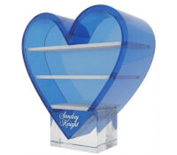 Custom acrylic 3 layers love heart type display box BFD-526 Custom acrylic 3 layers love heart type display box