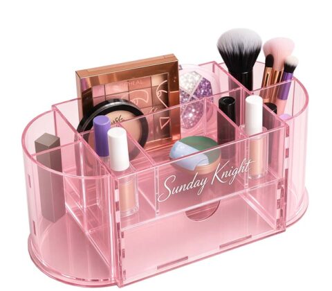 Custom acrylic cosmetic organizer box