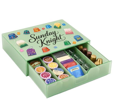 Custom acrylic coffee pod tea bag drawer box