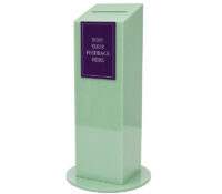 Custom acrylic floor stand large ballot suggestion box BBS-952 Custom acrylic floor stand large ballot suggestion box