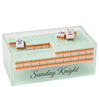 Custom acrylic mahjong tiles set with box BDC-2559 Custom acrylic mahjong tiles set with box