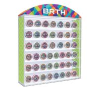 Custom acrylic BRTH nicotine pouches display cabinet BDC-2562 Custom acrylic BRTH nicotine pouches display cabinet