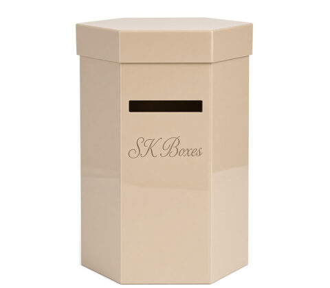 Custom hexagon ballot vote box