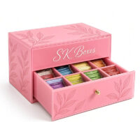 Custom tea bag drawer box BFD-546 Custom tea bag drawer box