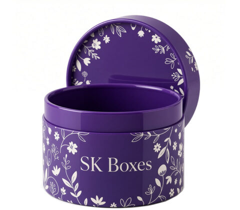 Custom round acrylic gift box