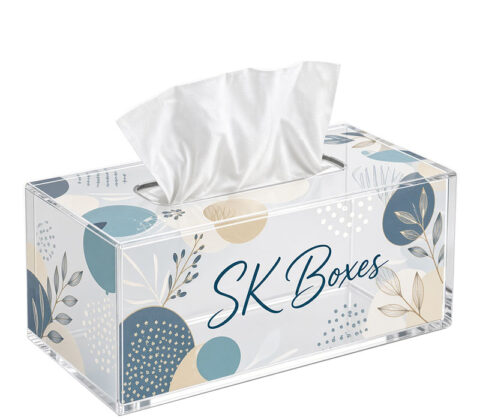 Custom facial tissue box